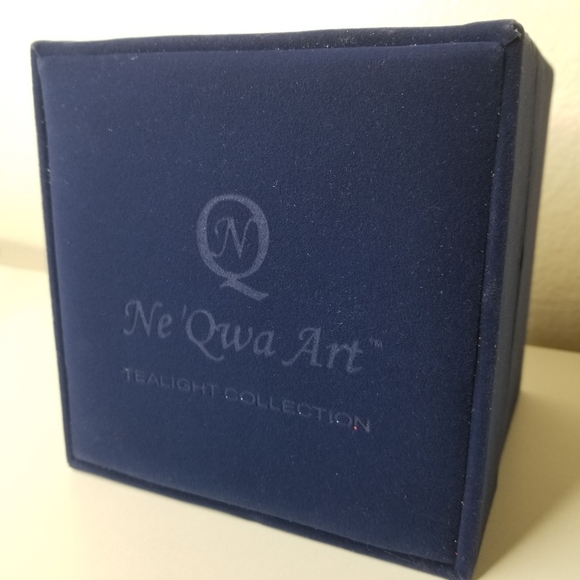 Ne'Qwa Art Tealight Collection Reverse Painted By Artist Patricia Brubaker - Picture 9 of 10